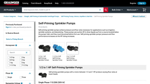 Grainger - Self-Priming Sprinkler Pumps
