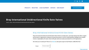 Bray International - Unidirectional Knife Gate Valves