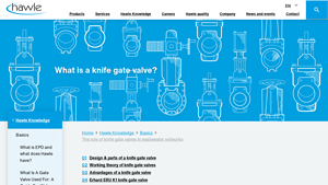 Hawle - Knife Gate Valves
