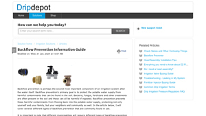 Drip Depot - Backflow Prevention Essentials