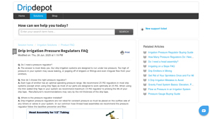 Drip Depot - Pressure Regulators