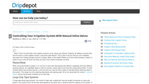 Drip Depot - Manual Inline Shut-Off Valves