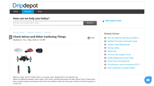 Drip Depot - Check and Flush Valves