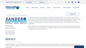 Holland Pump - Pumps and Wellpoint Equipment