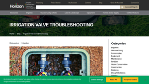Horizon - Irrigation Valve Troubleshooting