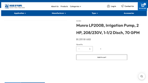 Munro - LP200B Irrigation Pump