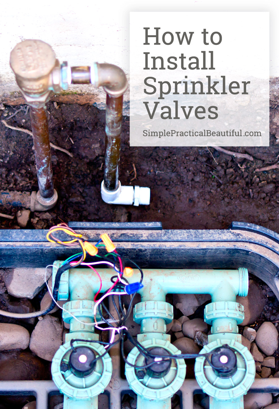 A stock image illustrating how to install a irrigation valve concepts