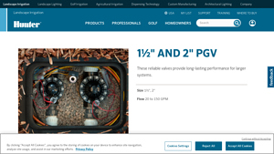 Hunter Irrigation - PGV Series Valves