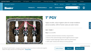 Hunter - 1 PGV Irrigation Valve