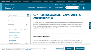 Hunter Irrigation - Master Valve