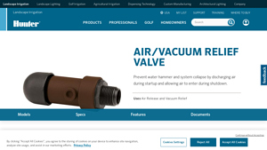 Hunter - Air/Vacuum Relief Valves