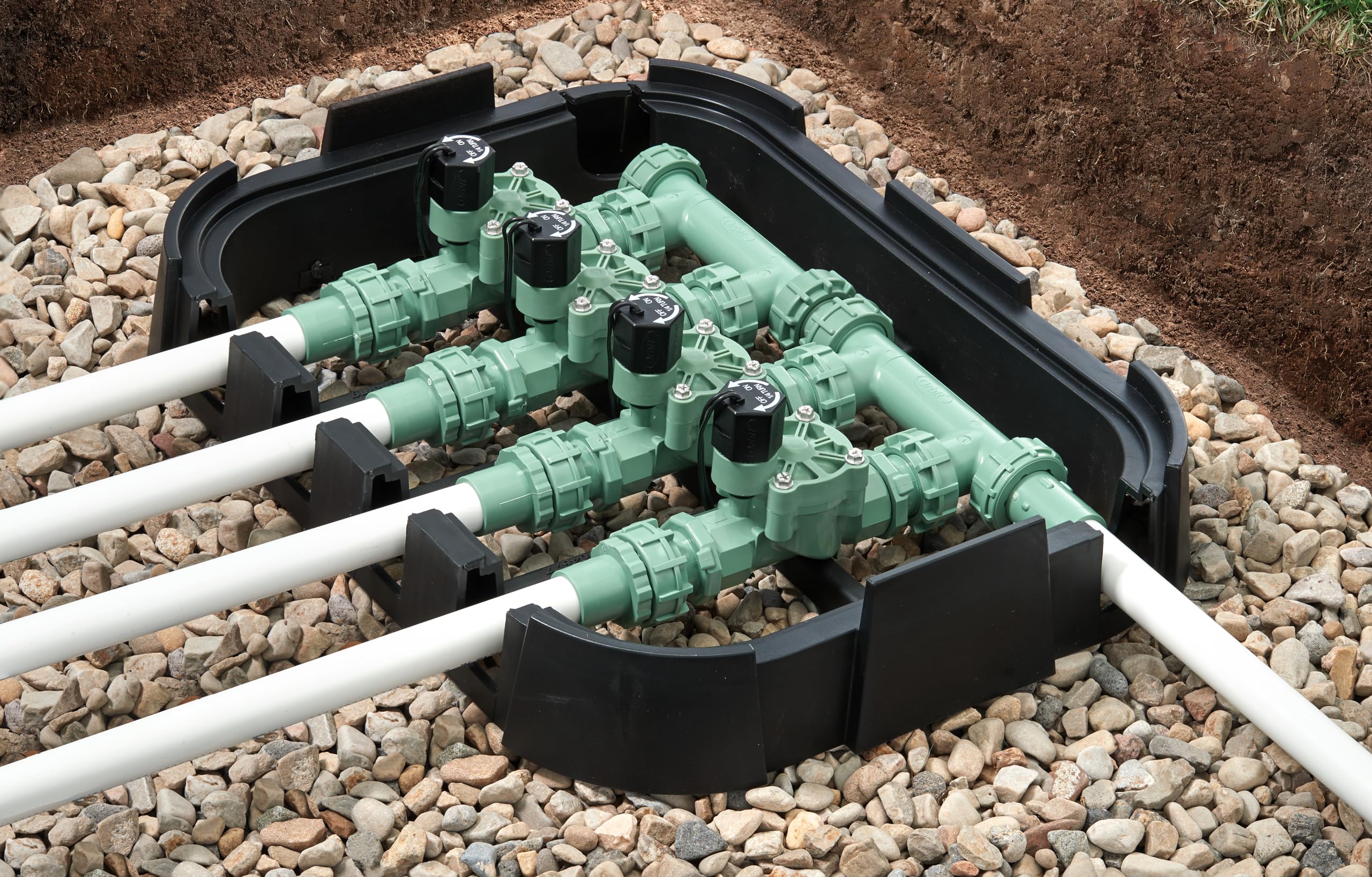 A stock image illustrating irrigation control valve box concepts