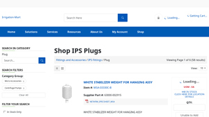 Irrigation Mart - WHITE STABILIZER WEIGHT