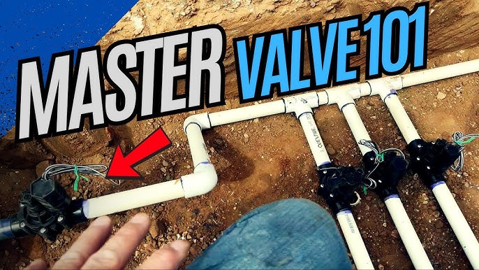 A stock image illustrating irrigation master valve concepts