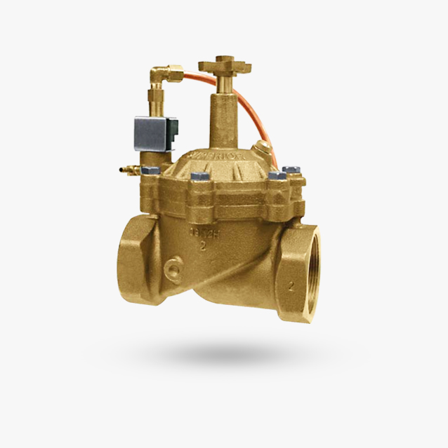 A stock image illustrating irrigation master valve concepts