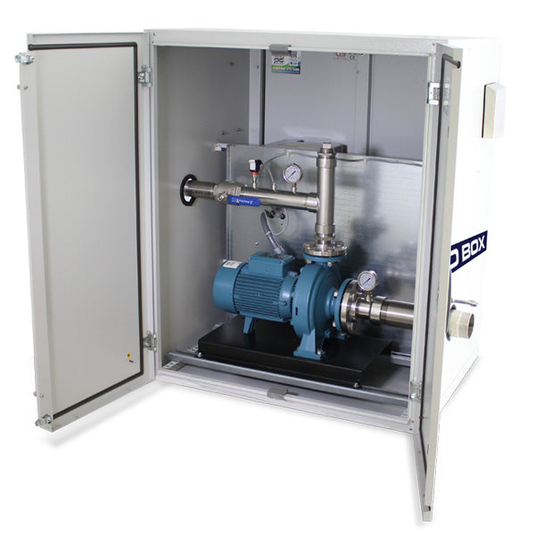 A stock image illustrating irrigation pump house concepts