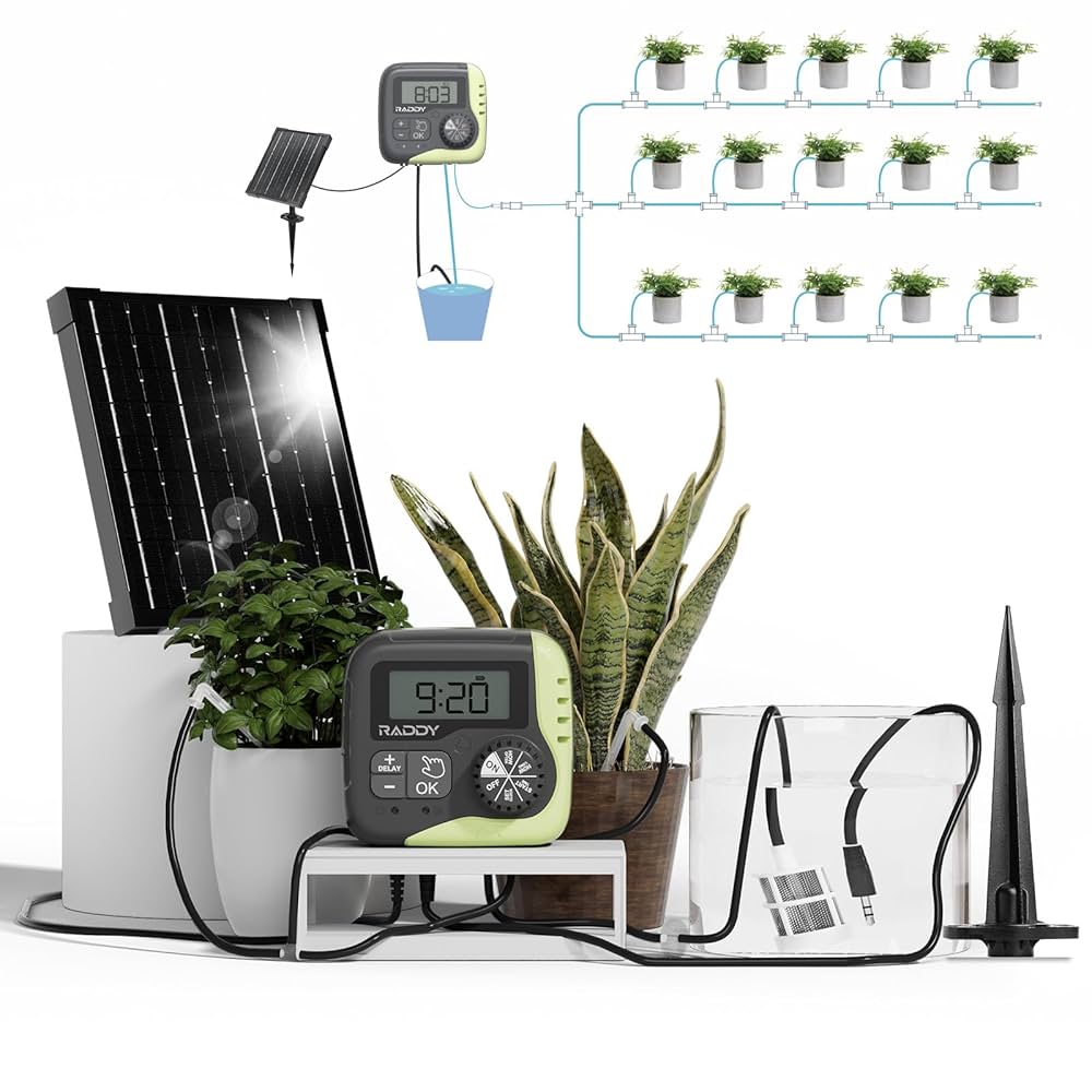 A stock image illustrating irrigation pump with timer concepts