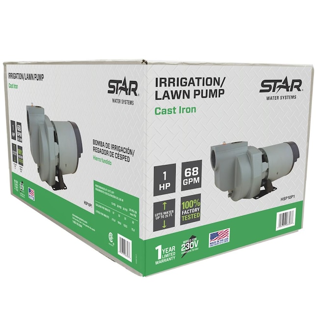 A stock image illustrating irrigation pumps at lowe's concepts