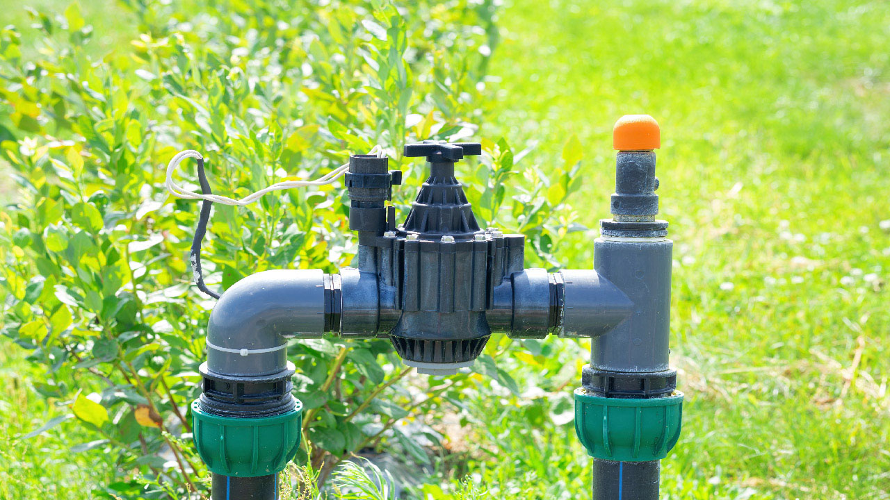 A stock image illustrating irrigation system control valves concepts