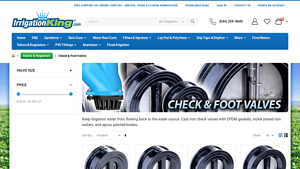 IrrigationKing - Cast Iron Check & Foot Valves