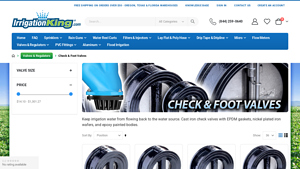 Irrigation King - Cast Iron Check & Foot Valves