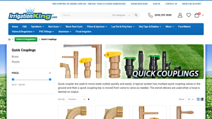 Irrigation King - 3/4 Brass Swivel Elbow for Quick Coupling