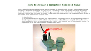 Irrigation Tutorials - Irrigation Solenoid Valve