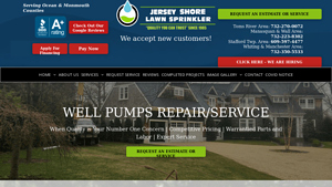 Jersey Shore Lawn Sprinkler - Water Well Pump Services