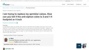 JustAnswer - Anti-Siphon Valves