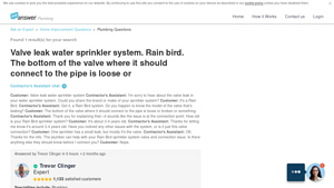 Rain Bird - Sprinkler Valve Issues