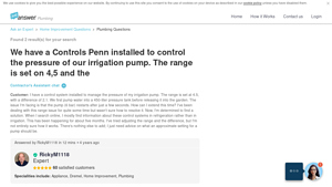 Controls Penn - Irrigation Pump Pressure Control System