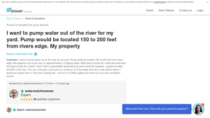 JustAnswer - Surface Centrifugal Pump Solutions