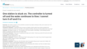 JustAnswer - Irrigation System Troubleshooting