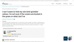 JustAnswer - Rain Bird Sprinkler Valves