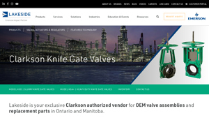 Lakeside Controls - Clarkson Knife Gate Valves