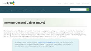 LandFX - Remote Control Valves