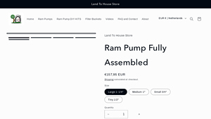 Land to House Store - Ram Pump Fully Assembled
