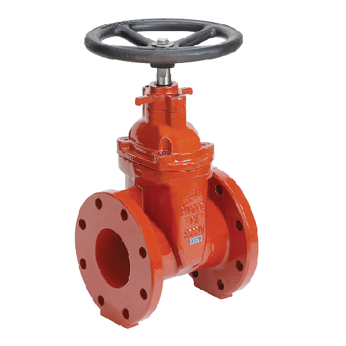A stock image illustrating large cast iron irrigation main valve concepts