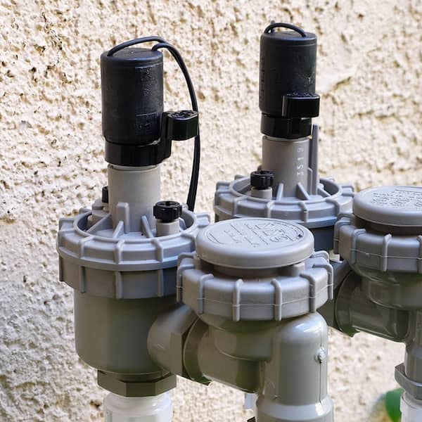A stock image illustrating lawn irrigation valve concepts