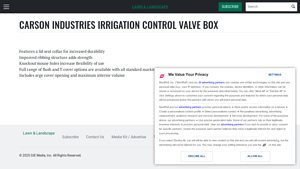 Carson Industries - Irrigation Control Valve Box Model 11129