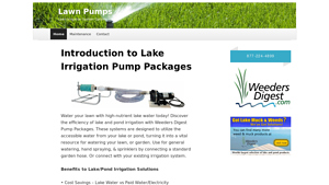 Lawn Pumps - Lake Irrigation Pump Packages