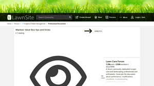 Action - Manufactured Manifold with Rain Bird Valves