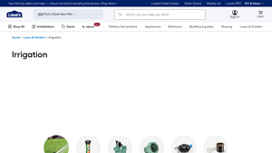 Lowe's - Irrigation Supplies