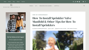 Making Manzanita - Sprinkler Solutions