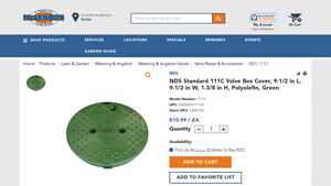 Mclendon's - 10 in Round Valve Box Cover