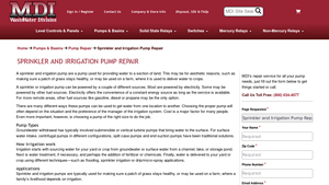 MDI - Sprinkler and Irrigation Pumps