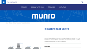 Munro Pump - High-Quality Spring-Loaded Foot Valves