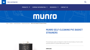 Munro - Self-Cleaning PVC Basket Strainers