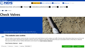 NDS - PVC One-Way Check Valve