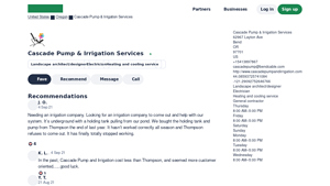 Cascade Pump & Irrigation Services - Water Heaters & Pumping Systems